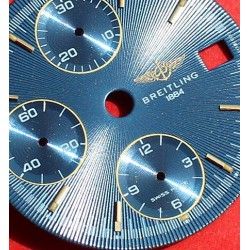 VINTAGE INNER TACHYMETER BLUE DISC BEZEL BREITLING WATCH WHITE NUMBERS Ø28mm