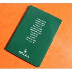 Vintage 80s Collector Rolex Green oyster Translation booklet watches 16800, 16660, 16550, 16750 ref 571.00