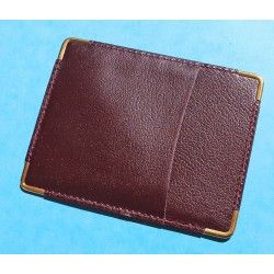 PORTE CARTES DOCUMENTS ROLEX MARRON BORDEAUX EN CUIR ref 101 70 55