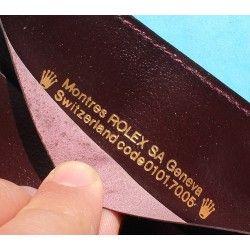 PORTE CARTES DOCUMENTS ROLEX MARRON BORDEAUX EN CUIR ref 101 70 55