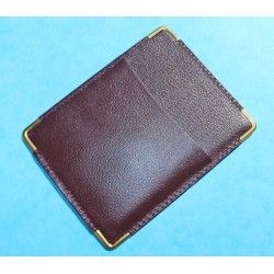 Rare Rolex Vintage Authentic Card holder Passport Holder Dark Maroon Leather