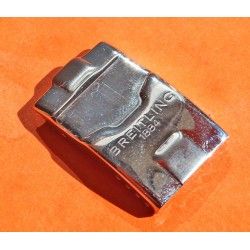 BREITLING TOP COVER PART POLISHED FOLDING DEPLOYANT CLASP BUCKLE BRACELET WATCH S/S 20mm SSTEEL