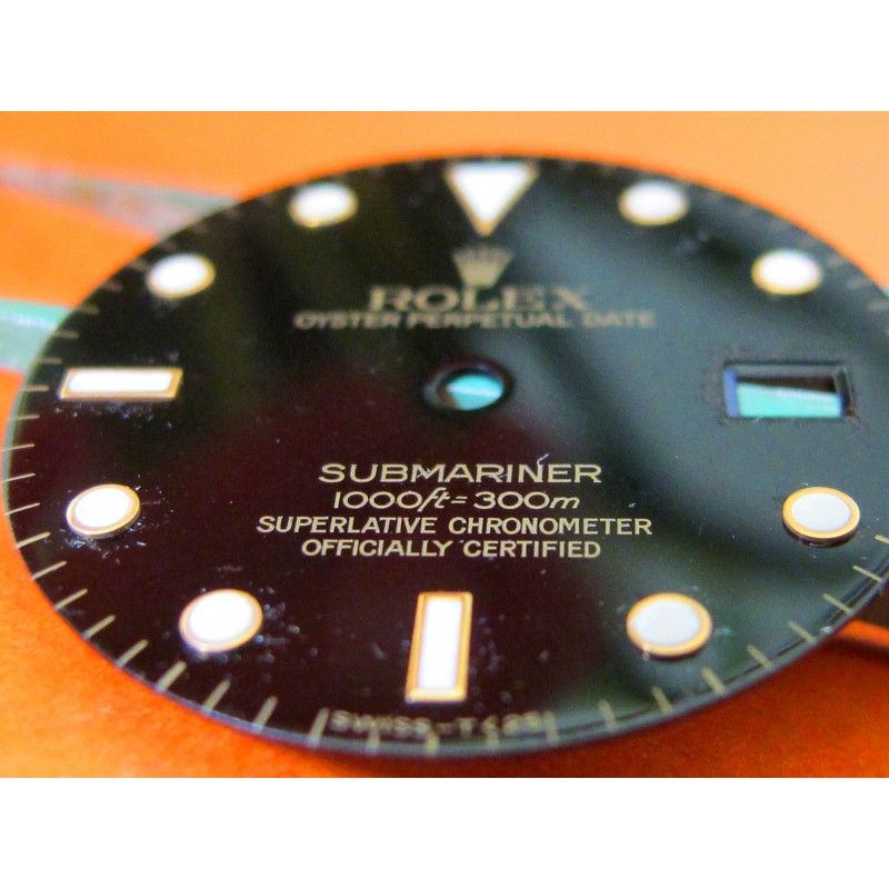 Vintage Genuine Rolex Submariner Gold 16803 16808 dial