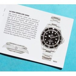 Rolex Submariner, Sea Dweller booklet manual french 2004 Submariner watches 14060M, 16610, 16613, 16618, 16600