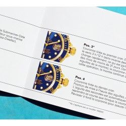 Rolex Submariner, Sea Dweller booklet manual french 2004 Submariner watches 14060M, 16610, 16613, 16618, 16600