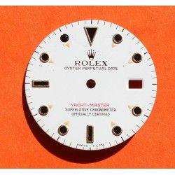 Rolex Authentic Pre Owned OEM Yacht-Master Enamel White Mens Dial Gold for ref 16622, 16623, 16628, 116622 Ø27mm