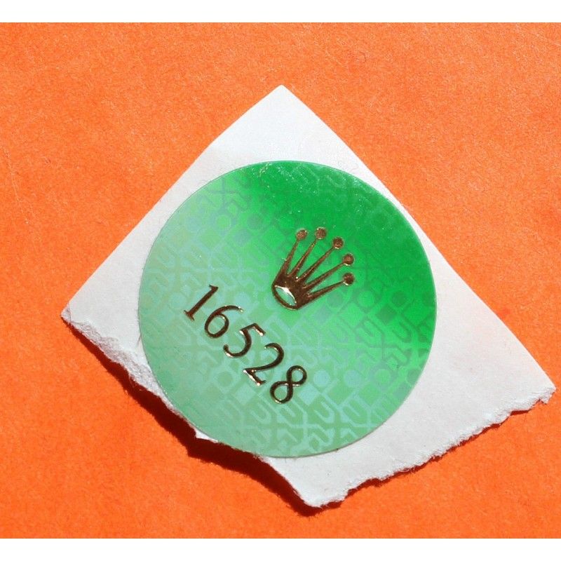 Rolex Rare 90's Watch caseback Hologram Sticker Decal, green Oyster