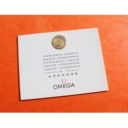 AUTHENTIQUE CARTE GARANTIE VIERGE MONTRES OMEGA INTERNATIONAL WARRANTY 1031