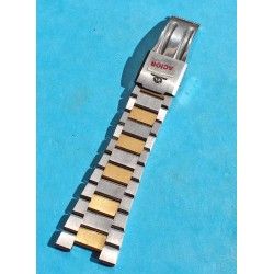 BAUME & MERCIER EXQUISITE ORIGINAL TUTONE WATCHES SOLID STAINLESS STEEL 22mm HALF PART BAND BRACELET