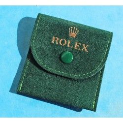 Rare Mini Etui pochette Suédine Montres Rolex Velours grise