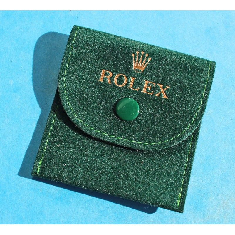 Rare Mini Etui pochette Suédine Montres Rolex Velours grise