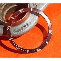 ♕♕ ROLEX RARE SUBMARINER INSERT DE LUNETTE MONTRES 5512, 1680, 5513, 1665 "BROWN" TROPICAL SLIM FONT VERSION ♕♕