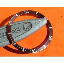 ♕♕ ROLEX RARE SUBMARINER INSERT DE LUNETTE MONTRES 5512, 1680, 5513, 1665 "BROWN" TROPICAL SLIM FONT VERSION ♕♕