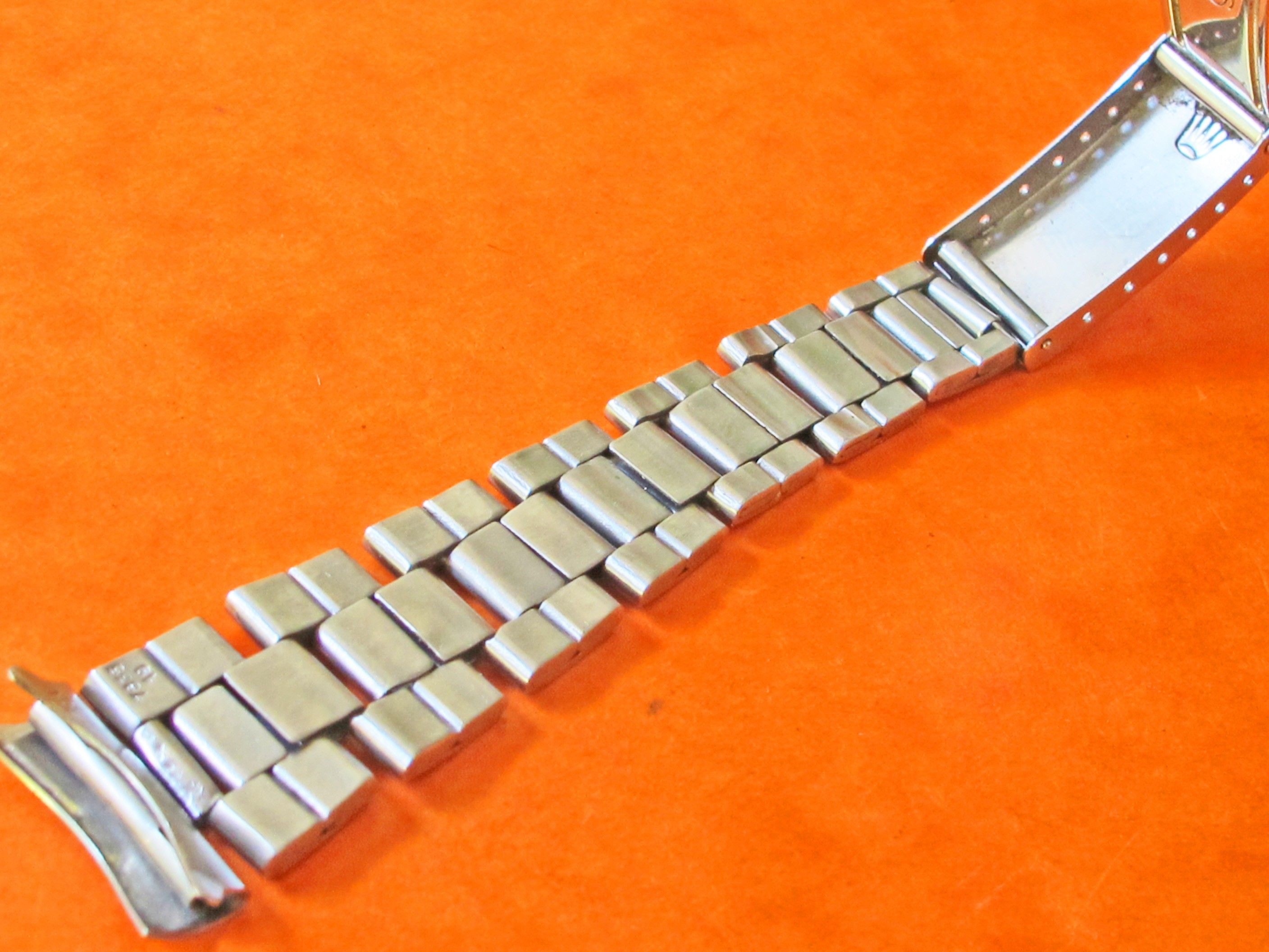 1971 ORIGINAL ROLEX 7835/361 OYSTER BRACELET 19MM folded VINTAGE 6263 ...