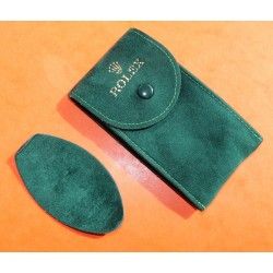 Original Rolex Suede green velvet pouch traveler's service holder case watches Submariner, Gmt, Daytona, Explorer, Air King