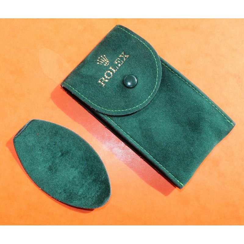 Original Rolex Suede green velvet pouch traveler's service holder case watches Submariner, Gmt, Daytona, Explorer, Air King