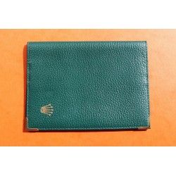 Rare & Vintage ROLEX Green Grain Leather Large Billfold Wallet AUTHENTIC ref 100.00.41