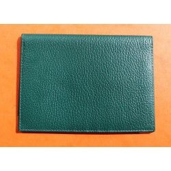 Rare & Vintage ROLEX Green Grain Leather Large Billfold Wallet AUTHENTIC ref 100.00.41