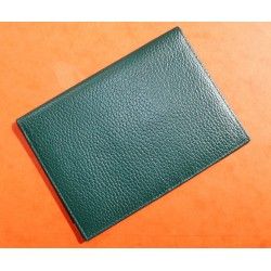 Rare & Vintage ROLEX Green Grain Leather Large Billfold Wallet AUTHENTIC ref 100.00.41