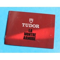 TUDOR 1970 PORTEFEUILLE CUIR ROUGE POURPRE VINTAGE SUBMARINER CERTIFICAT PAPIERS GARANTIE POUR MONTRES ANCIENNES