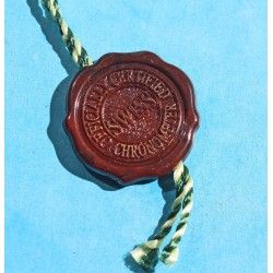 Rare Chronometer Red Hang Seal Tag  "CERTIFIED OFFICIAL CHRONOMETER" Goodies, accessories collectibles