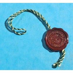 Rare Chronometer Red Hang Seal Tag  "CERTIFIED OFFICIAL CHRONOMETER" Goodies, accessories collectibles