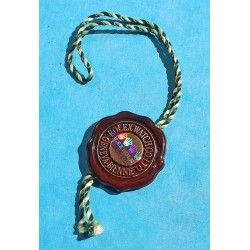 Rare Chronometer Red Hang Seal Tag  "CERTIFIED OFFICIAL CHRONOMETER" Goodies, accessories collectibles