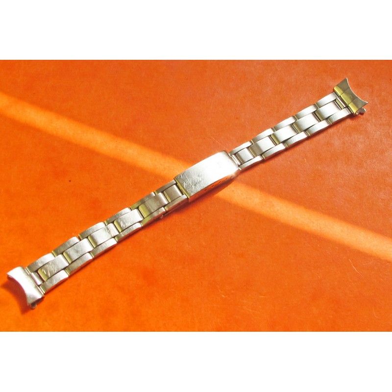 7834 Rolex Ladies Stainless Bracelet 13mm folded links