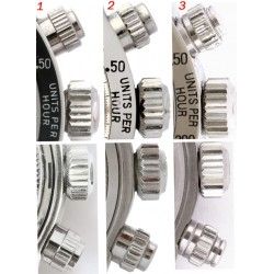 Rolex Rare poussoir laiton "millerighe" complet vissé Mark 0, Montre Rolex Daytona 