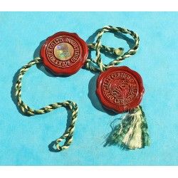 Rare Chronometer Red Hang Seal Tag  "CERTIFIED OFFICIAL CHRONOMETER" Goodies, accessories collectibles