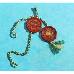 Rare Chronometer Red Hang Seal Tag  "CERTIFIED OFFICIAL CHRONOMETER" Goodies, accessories collectibles