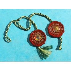 Rare Chronometer Red Hang Seal Tag  "CERTIFIED OFFICIAL CHRONOMETER" Goodies, accessories collectibles