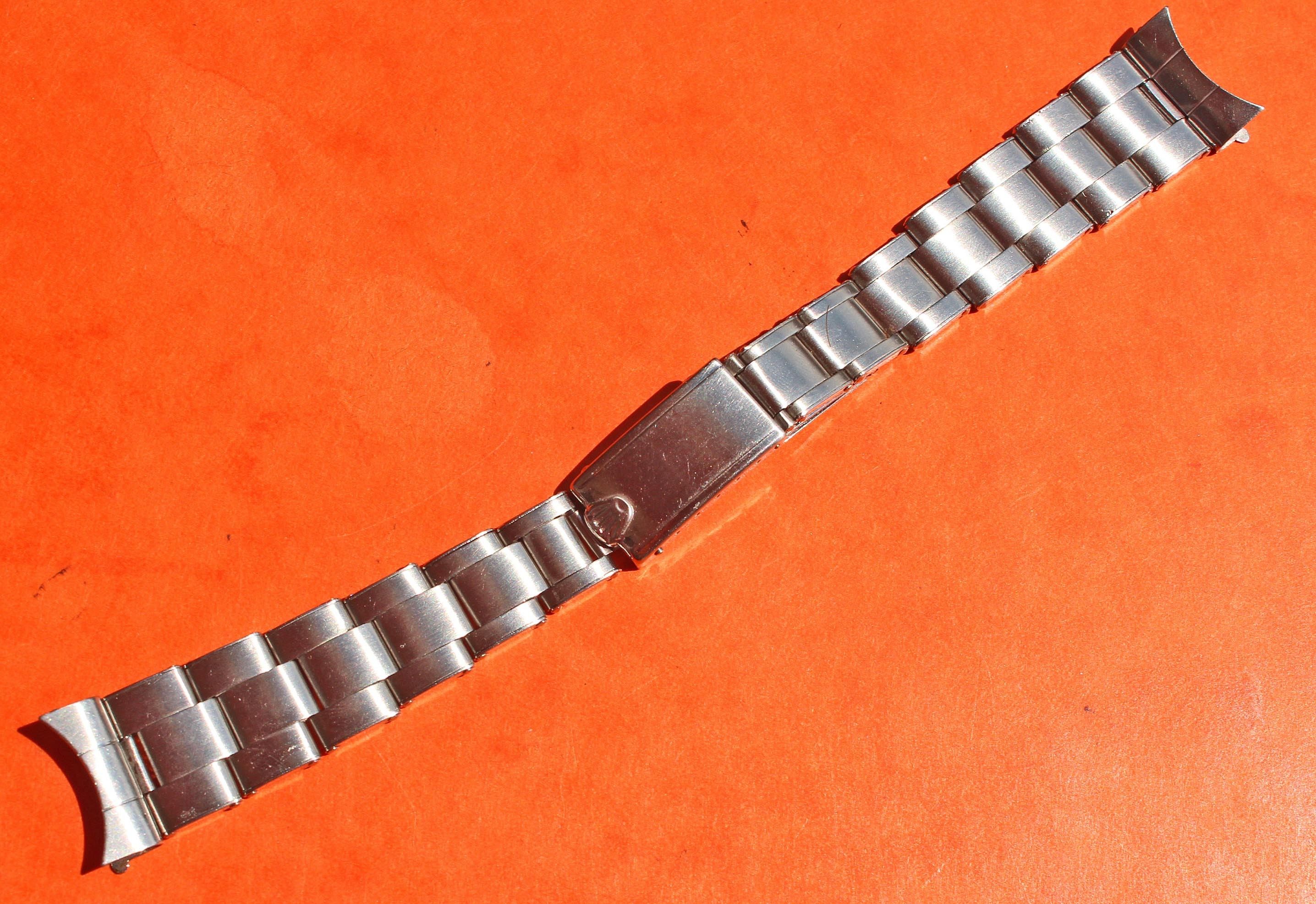 Rolex 70s Stainless Steel 7835019mm Oyster Bracelet  links x10  Clasp  VE  eBay