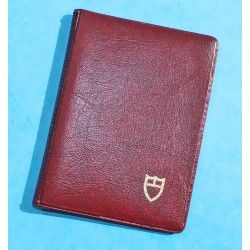 Tudor Vintage Red purple Leather Business Document Guarantee Papers watches Card Wallet ref 106 00 41