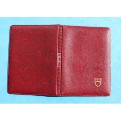 Tudor Vintage Red purple Leather Business Document Guarantee Papers watches Card Wallet ref 106 00 41