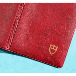 Tudor Vintage Red purple Leather Business Document Guarantee Papers watches Card Wallet ref 106 00 41