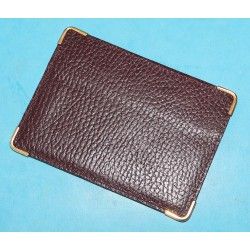 PORTE CARTES DOCUMENTS ROLEX MARRON BORDEAUX EN CUIR ref 101 70 55