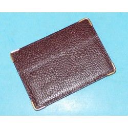 PORTE CARTES DOCUMENTS ROLEX MARRON BORDEAUX EN CUIR ref 101 70 55