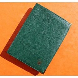 Rare & Vintage ROLEX Green Grain Leather Large Billfold Wallet AUTHENTIC ref 68.08.55