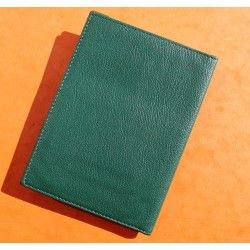 Rare & Vintage ROLEX Green Grain Leather Large Billfold Wallet AUTHENTIC ref 68.08.55