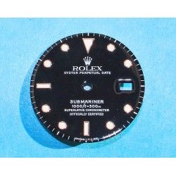 Rolex Vintage Used Poor dial 16800, 168000, 16610 Submariner date Black Index Tritium creamy color cal 3035 T25