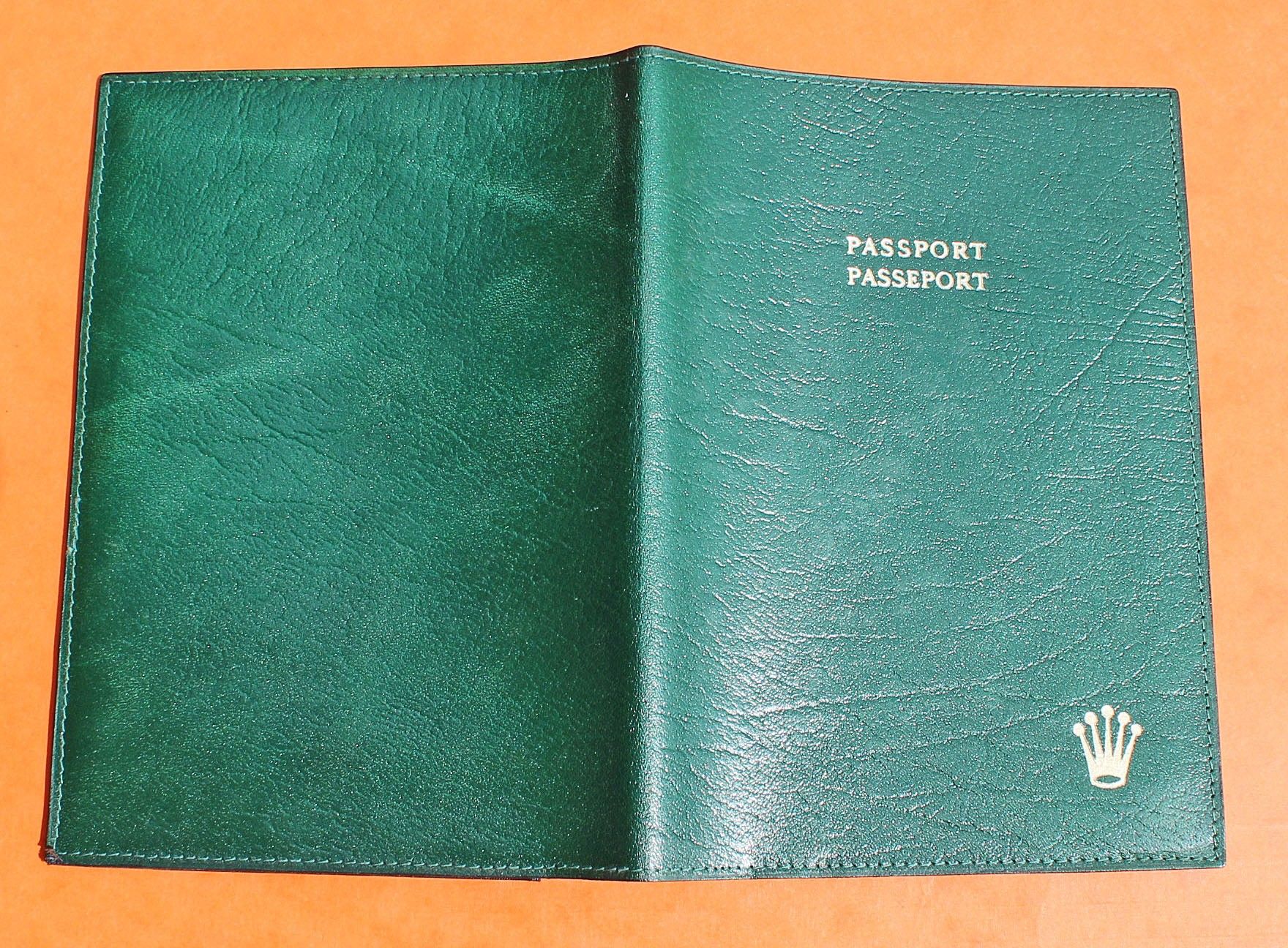 Original Vintage Rolex Booklet Manual Papers Holder Green Leather