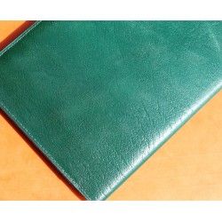 VINTAGE PORTEFEUILLE PASSEPORT PORTE CARTES ROLEX PLASTIQUE VERT