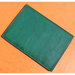 VINTAGE PORTEFEUILLE PASSEPORT PORTE CARTES ROLEX PLASTIQUE VERT