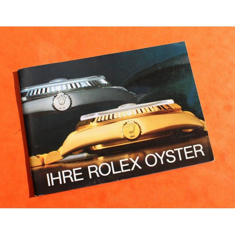 BOOKLET ROLEX "YOUR ROLEX OYSTER" 1988 SUBMARINER DAYDATE OYSTERQUARTZ DATEJUST GOLD