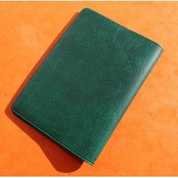 Rare & Vintage ROLEX Green Grain Leather Large Billfold Wallet AUTHENTIC ref 100.00.41