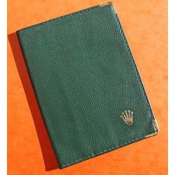 Rare & Vintage ROLEX Green Grain Leather Large Billfold Wallet AUTHENTIC ref 0068.08.34