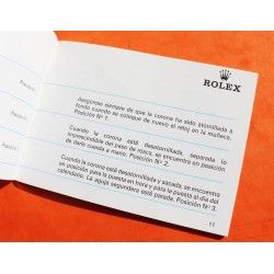 Vintage Rolex Booklet manual watch "Su Rolex Oyster" 1980 Spanish - 5513, 1680, 1675, 6263, 16800