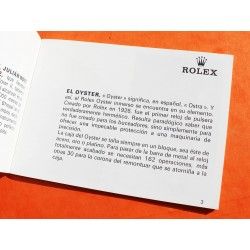 Collector livret, montres vintages Rolex Booklet "Su Rolex Oyster" 1979 Espagnol  5513, 1680, 1675, 6263, 16800 ref 579.09