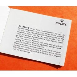 Vintage Rolex Booklet manual watch "Su Rolex Oyster" 1980 Spanish - 5513, 1680, 1675, 6263, 16800